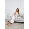 image:imageEkouaer Long Nightgowns for Women Soft House Dress Short Sleeve Night DressWhite Pink Flower