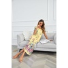 image:imageEkouaer Long Nightgowns for Women Soft House Dress Short Sleeve Night DressYellow Flower