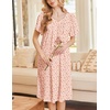image:imageEkouaer Moo Moos for Women Short Sleeve House Dress with PocketsOrange Flower