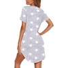 image:imageEkouaer Nightgowns for Women Button Down Night Gown Short Sleeve SleepshirtGrey Star