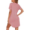image:imageEkouaer Nightgowns for Women Button Down Night Gown Short Sleeve SleepshirtRed Stripe With Star