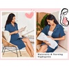 image:imageEkouaer Nightgowns for Women Button Down Sleep Shirt Boyfriend Pajama DressBlue