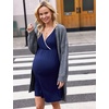 image:imageEkouaer Nursing Nightgown Labor and Delivery Gown Dress Maternity PajamasA Navy Blue