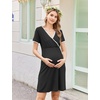 image:imageEkouaer Nursing Nightgown Labor and Delivery Gown Dress Maternity PajamasBlack