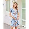 image:imageEkouaer Nursing Nightgown Labor and Delivery Gown Dress Maternity PajamasBlue Floral