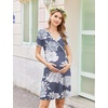 image:imageEkouaer Nursing Nightgown Labor and Delivery Gown Dress Maternity PajamasGrey White Floral