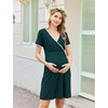 image:imageEkouaer Nursing Nightgown Labor and Delivery Gown Dress Maternity PajamasHuntergreen