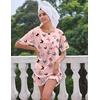 image:imageEkouaer Silk Nightgown for Women Short Sleeve Satin Sleep ShirtsButterfly Pink