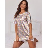 image:imageEkouaer Silk Nightgown for Women Short Sleeve Satin Sleep ShirtsButterfly Teddy