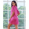 image:imageEkouaer Silk Nightgown for Women Short Sleeve Satin Sleep ShirtsRose Red