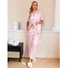 image:imageEkouaer Silk Pajamas for Womens Set 2 Piece Fall Pjs with PocketsPink Leopard