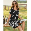 image:imageEkouaer Women Zipper Front House Coat Robe Zip Up Bathrobes Short NightgownButterfly Print