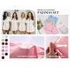 image:imageEkouaer Womens Pajama Sets Button Down Cute Ruffled Pjs Set SleepwearHot Pink Leopard