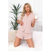 image:imageEkouaer Womens Pajama Sets Button Down Cute Ruffled Pjs Set SleepwearLight Pink