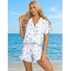 image:imageEkouaer Womens Pajama Sets Button Down Cute Ruffled Pjs Set SleepwearShell World