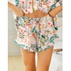 image:imageEkouaer Womens Pajama Sets Button Down Cute Ruffled Pjs Set SleepwearSummer Plants