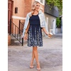 image:imageMaternity Summer Dress Breastfeeding Nursing Friendly Pregnancy DressesNavy Blue Floral