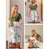 image:imageMaternity Summer Dress Breastfeeding Nursing Friendly Pregnancy DressesWhitegreen Leaf