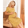 image:imageMaternity Summer Dress Breastfeeding Nursing Friendly Pregnancy DressesYellow Floral