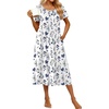 Navy Blue Flower