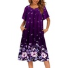 Purple Black Floral