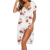 White With Red Flower