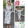 image:imageEkouaer Robes for Women Long Knit Bathrobe Soft 34 Sleeves Kimono RobeGreen Floral