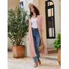 image:imageEkouaer Robes for Women Long Knit Bathrobe Soft 34 Sleeves Kimono RobeMisty Rose