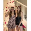 image:imageEkouaer Satin Pajama Set for Women Silk Pjs Sets Camisole Top and ShortsBrown Leopard