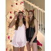 image:imageEkouaer Satin Pajama Set for Women Silk Pjs Sets Camisole Top and ShortsPink