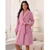 image:imageEkouaer Soft Robes for Women FluffyWarm Fleece RobeCozy Plush BathrobeA Pink