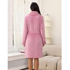 image:imageEkouaer Soft Robes for Women FluffyWarm Fleece RobeCozy Plush BathrobeA Pink