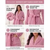 image:imageEkouaer Soft Robes for Women FluffyWarm Fleece RobeCozy Plush BathrobeA Pink
