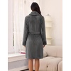 image:imageEkouaer Soft Robes for Women FluffyWarm Fleece RobeCozy Plush BathrobeDark Grey