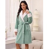 image:imageEkouaer Soft Robes for Women FluffyWarm Fleece RobeCozy Plush BathrobeGreen