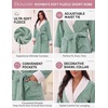 image:imageEkouaer Soft Robes for Women FluffyWarm Fleece RobeCozy Plush BathrobeGreen