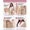 image:imageEkouaer Soft Robes for Women FluffyWarm Fleece RobeCozy Plush BathrobeKhaki