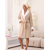 image:imageEkouaer Soft Robes for Women FluffyWarm Fleece RobeCozy Plush BathrobeKhaki