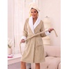 image:imageEkouaer Soft Robes for Women FluffyWarm Fleece RobeCozy Plush BathrobeKhaki