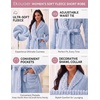 image:imageEkouaer Soft Robes for Women FluffyWarm Fleece RobeCozy Plush BathrobeLight Blue