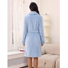 image:imageEkouaer Soft Robes for Women FluffyWarm Fleece RobeCozy Plush BathrobeLight Blue
