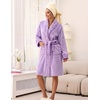image:imageEkouaer Soft Robes for Women FluffyWarm Fleece RobeCozy Plush BathrobeLilac