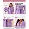 image:imageEkouaer Soft Robes for Women FluffyWarm Fleece RobeCozy Plush BathrobeLilac