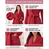 image:imageEkouaer Soft Robes for Women FluffyWarm Fleece RobeCozy Plush BathrobeRed