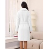 image:imageEkouaer Soft Robes for Women FluffyWarm Fleece RobeCozy Plush BathrobeWhite