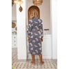 image:imageEkouaer Women Kimono Robes Full Length Knit Bathrobe Lightweight SleepwearGrey Floral