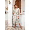 image:imageEkouaer Women Kimono Robes Full Length Knit Bathrobe Lightweight SleepwearPink Floral
