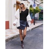 image:imageEkouaer Womens Cable Knit V Neck Sweater Long Sleeve Fall Tops Clothes 2026Black