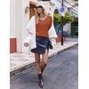 image:imageEkouaer Womens Cable Knit V Neck Sweater Long Sleeve Fall Tops Clothes 2026Caramel Color