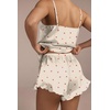 image:imageEkouaer Womens Satin Pajamas Sets Silk Cami Lingerie Pjs SleepwearBeige Cherry